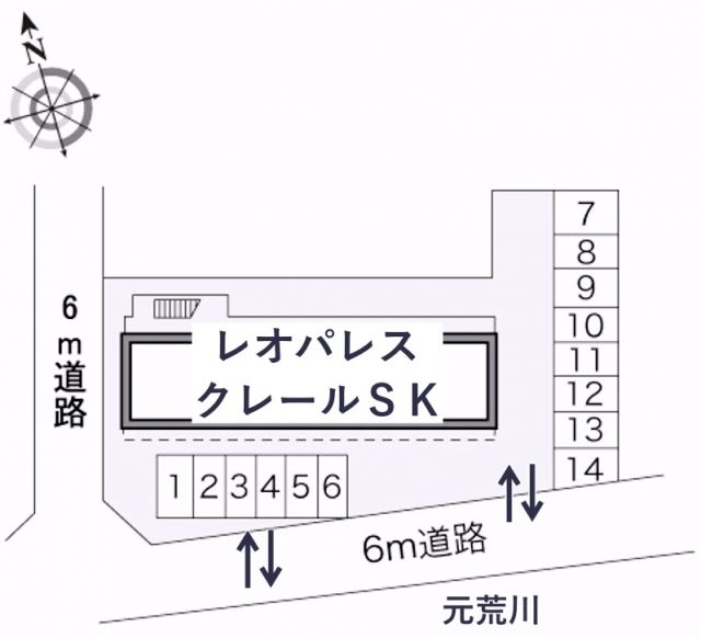 レオパレスクレールSK駐車場【16577】の駐車場写真