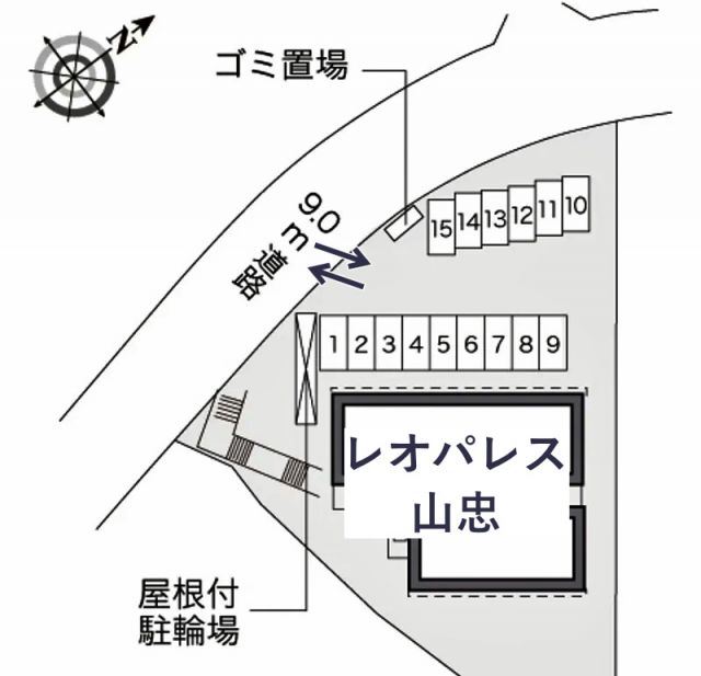 レオパレス山忠駐車場【29941】の駐車場写真