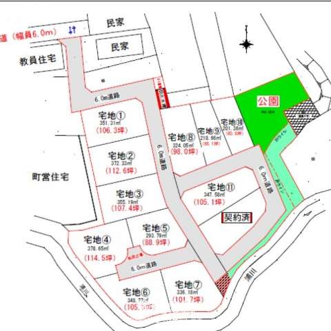 龍郷町浦ニュータウン分譲地