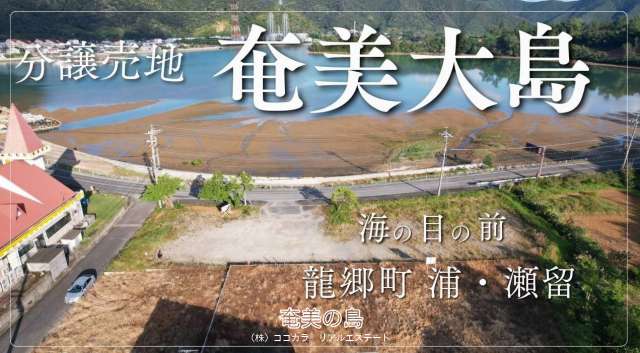 売地♪海が目の前♪ 龍郷町 浦・瀬留 分譲地♪