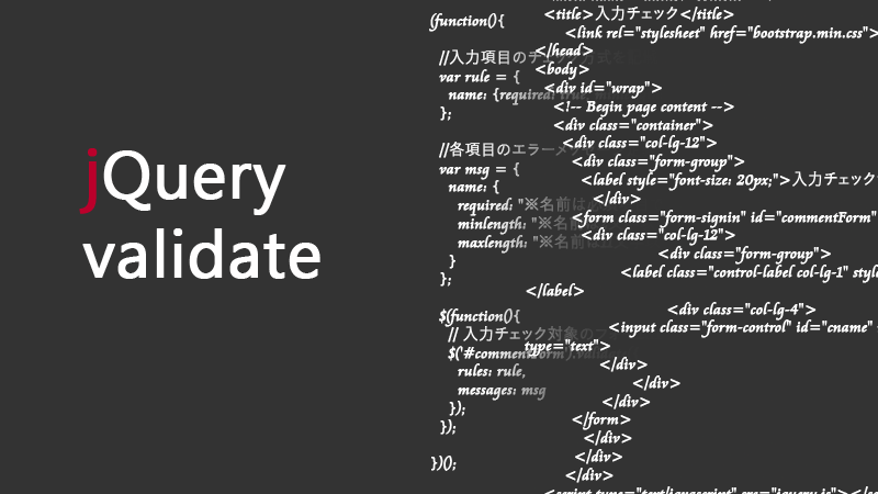 Jqueryライブラリを使用して 簡単form項目の入力チェック実装 株式会社amg Solution