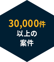 30,000件以上の案件