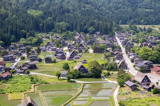 白川郷合掌造り集落の画像