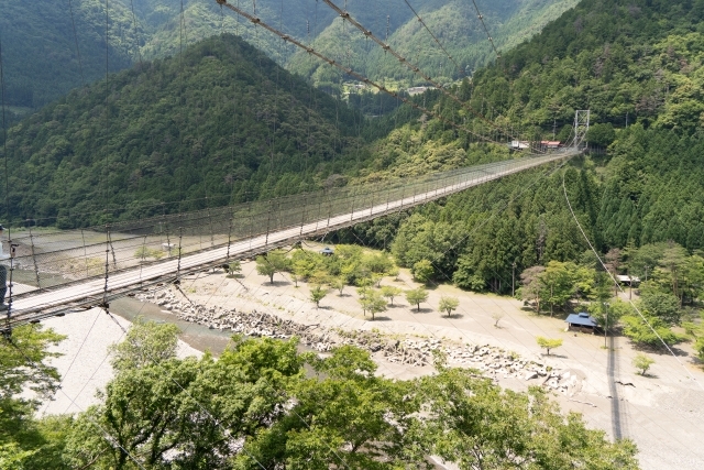 谷瀬の吊り橋の画像