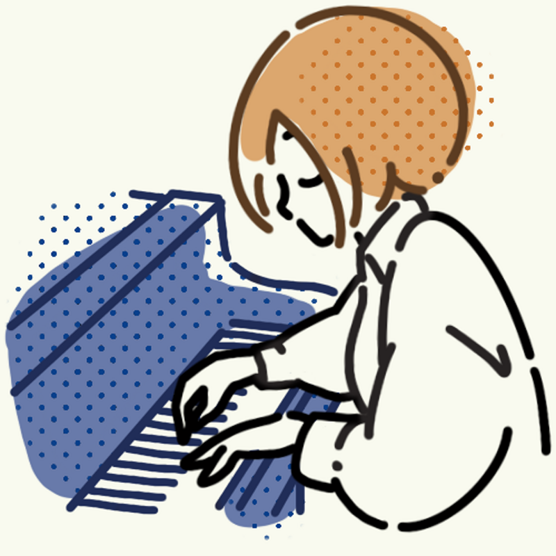 アイコン: 電灯とピアノ