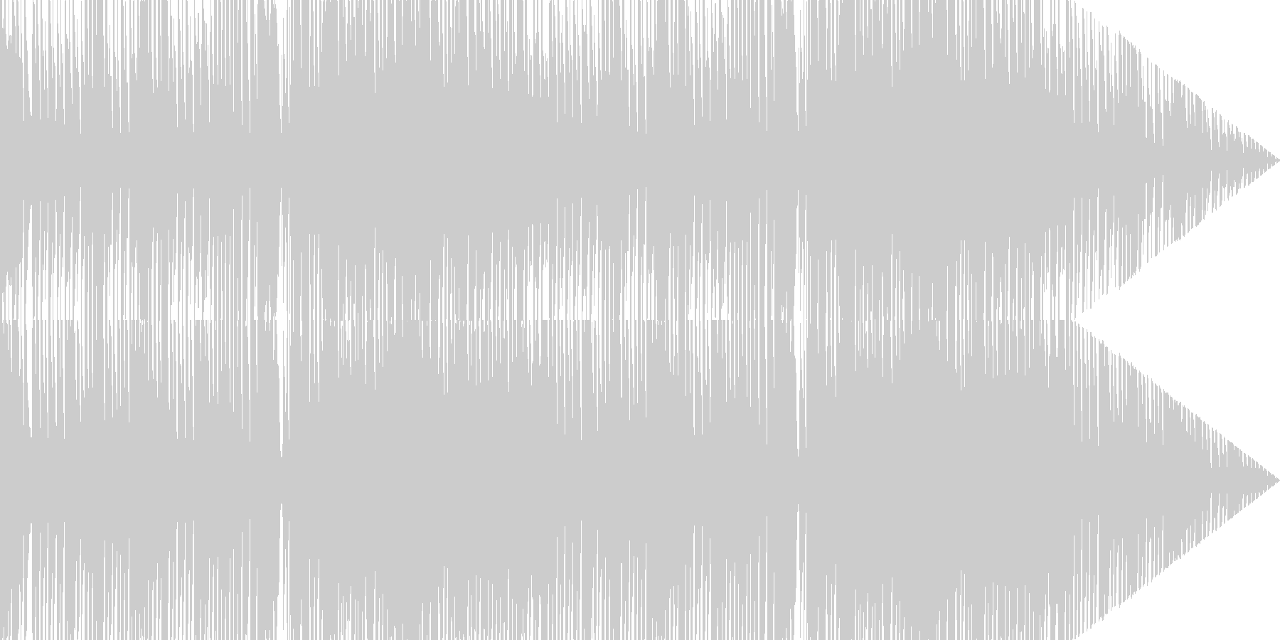未再生の波形