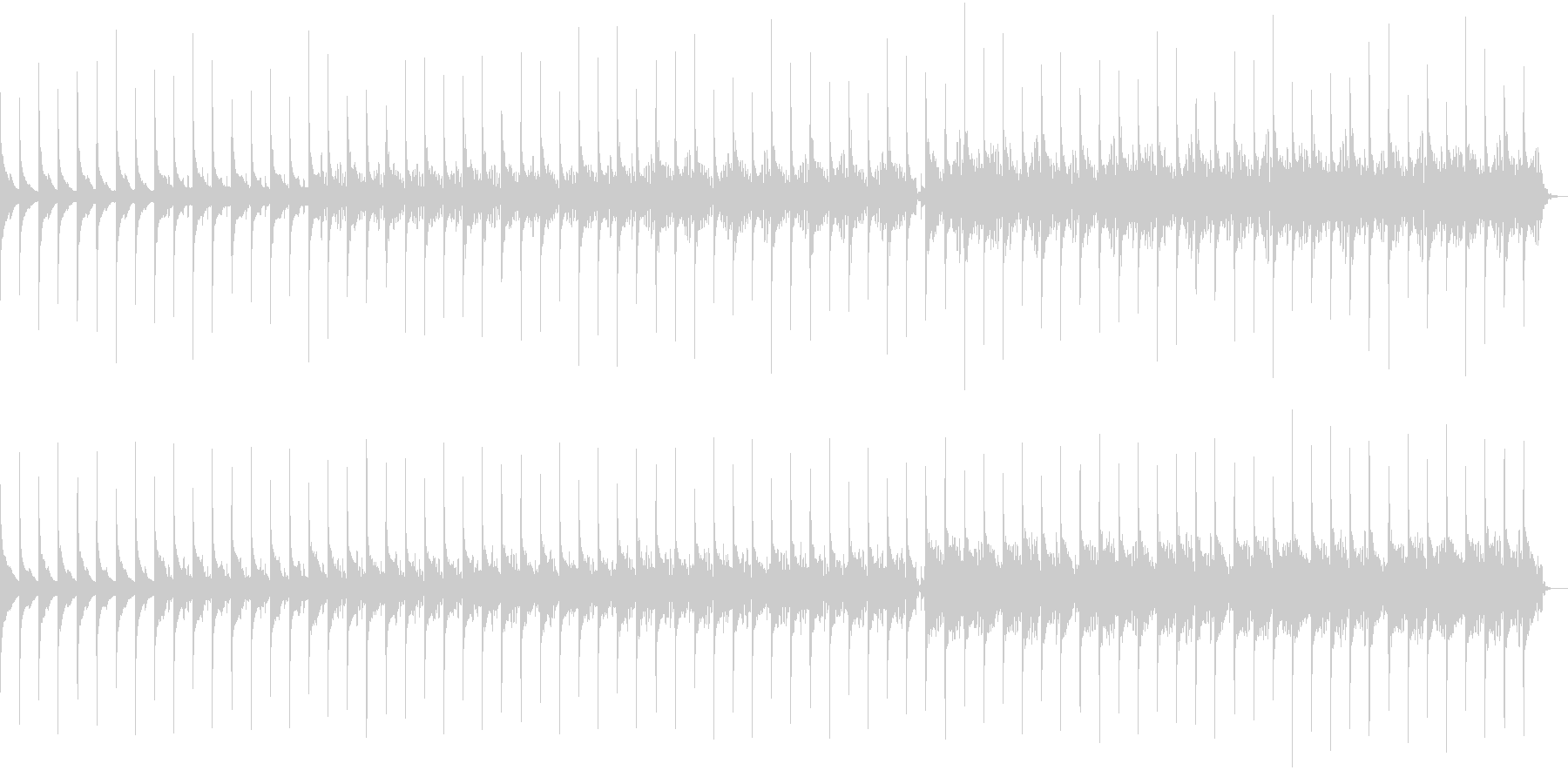 未再生の波形