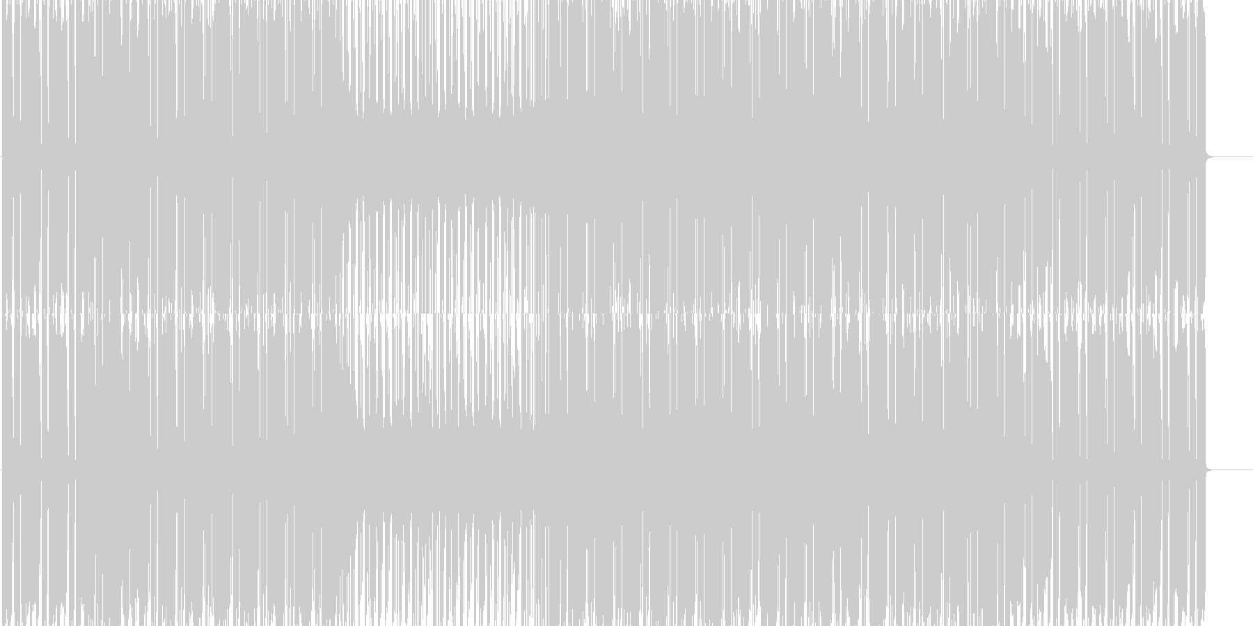 未再生の波形