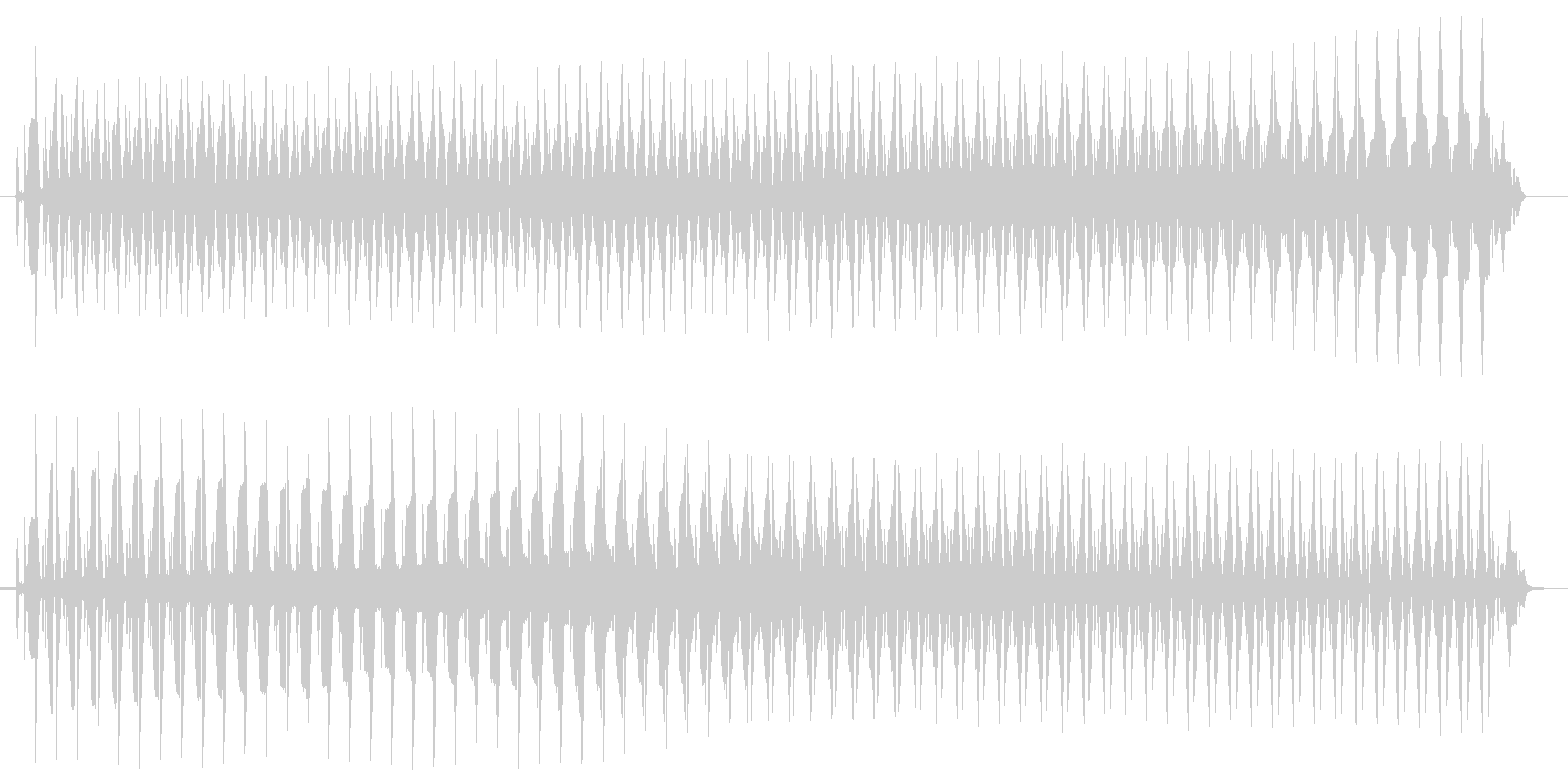 未再生の波形