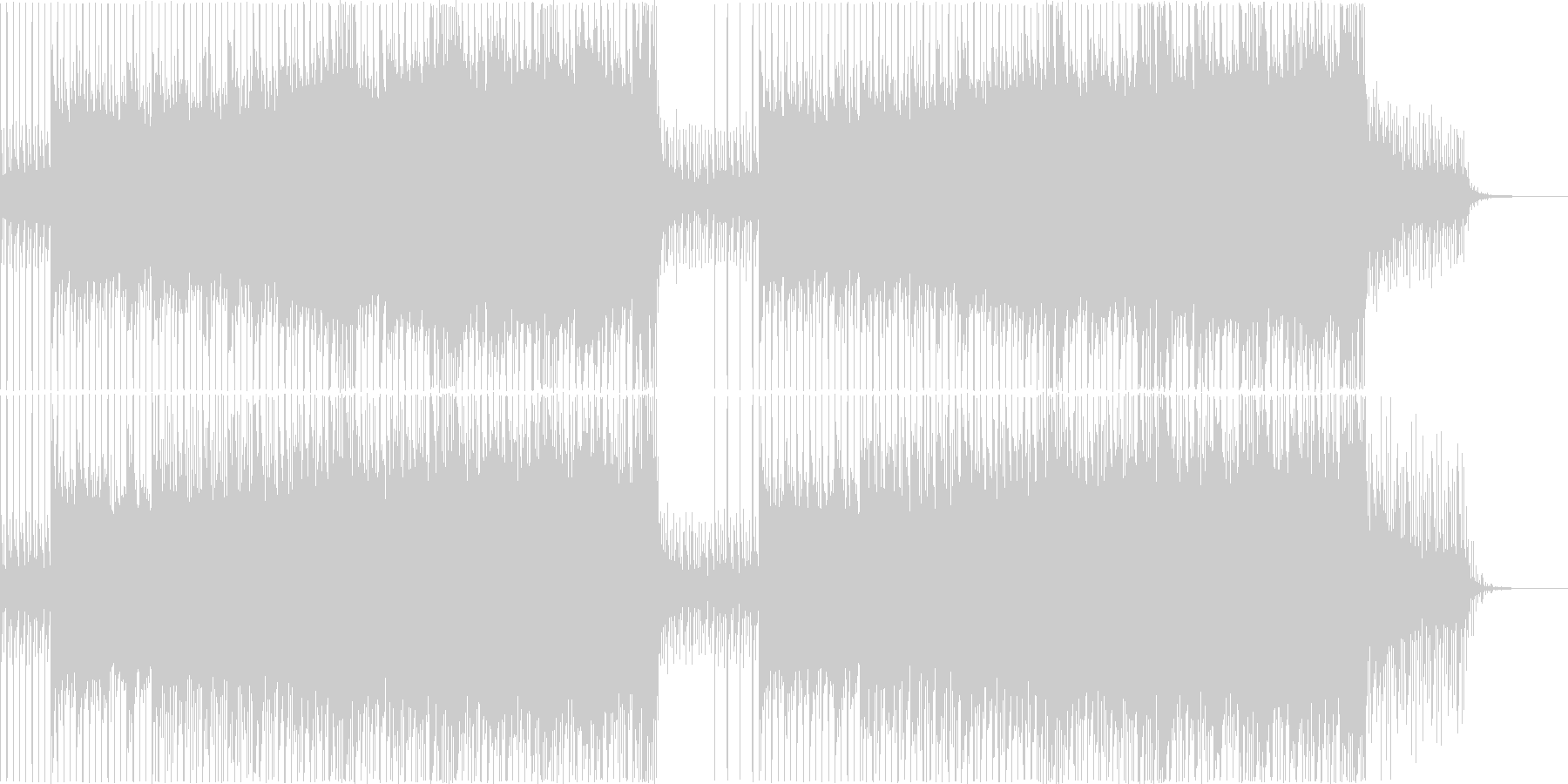 未再生の波形