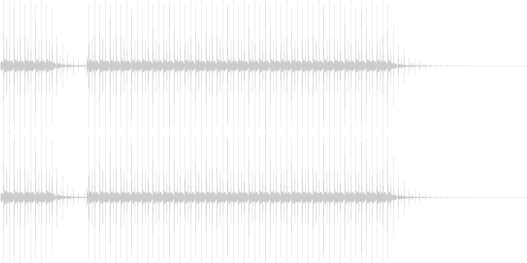 未再生の波形