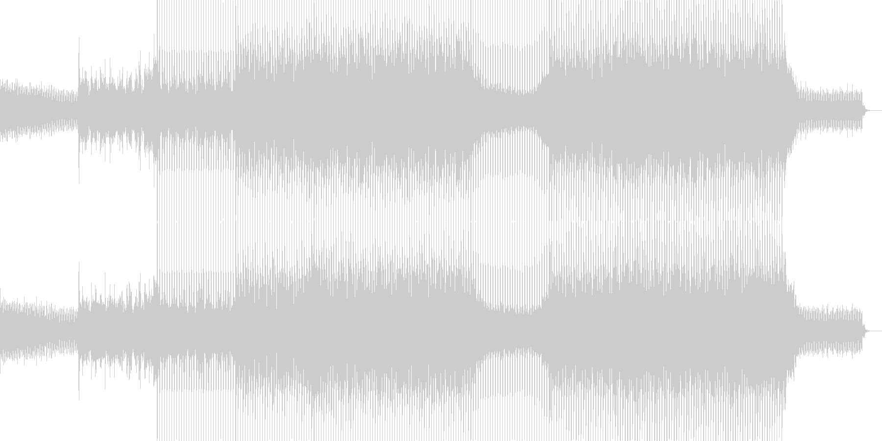 未再生の波形