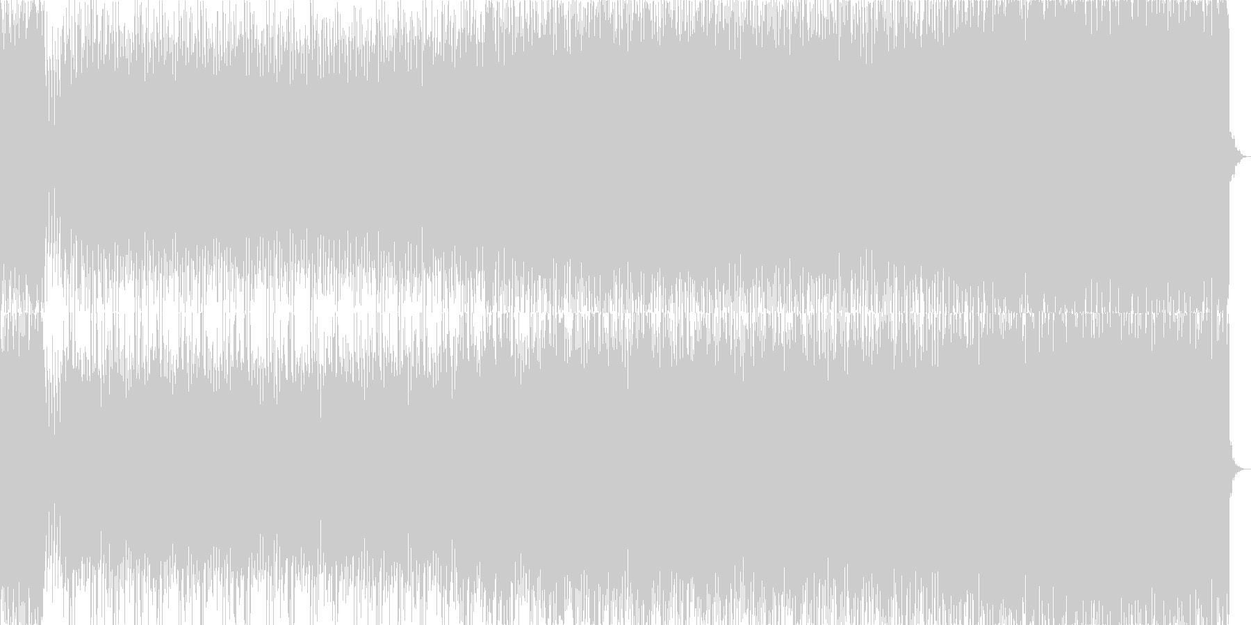 未再生の波形