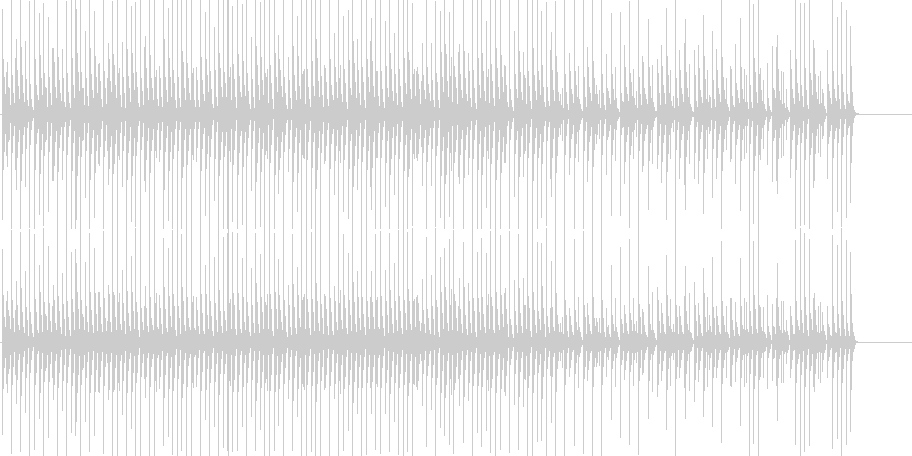 未再生の波形