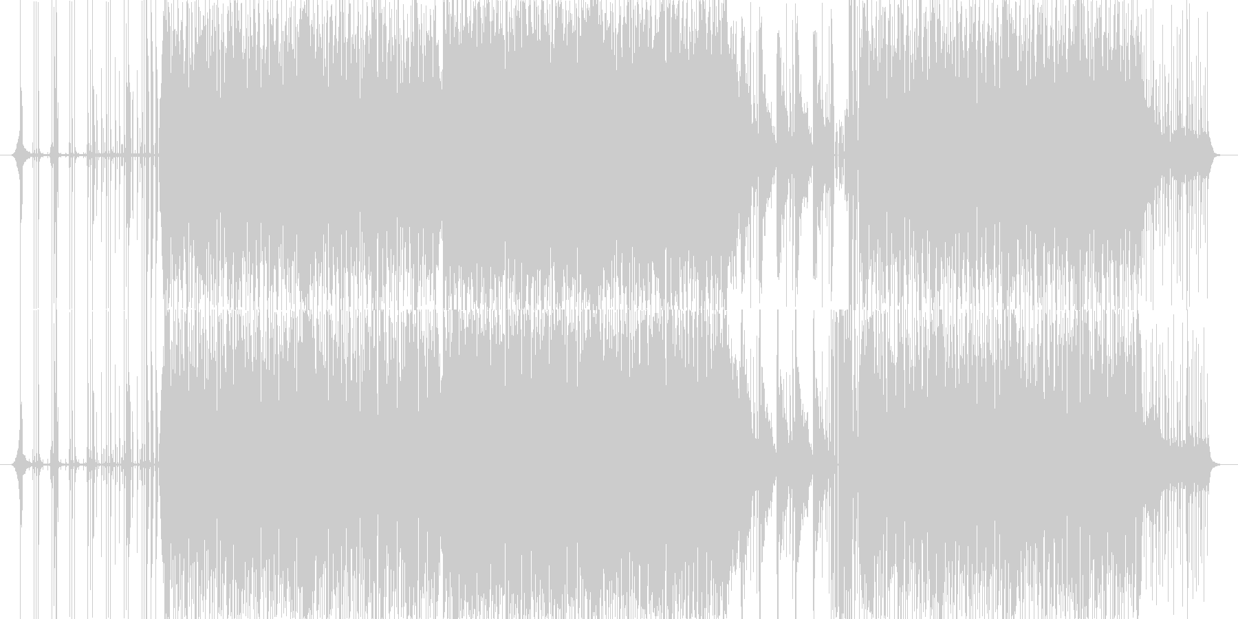未再生の波形