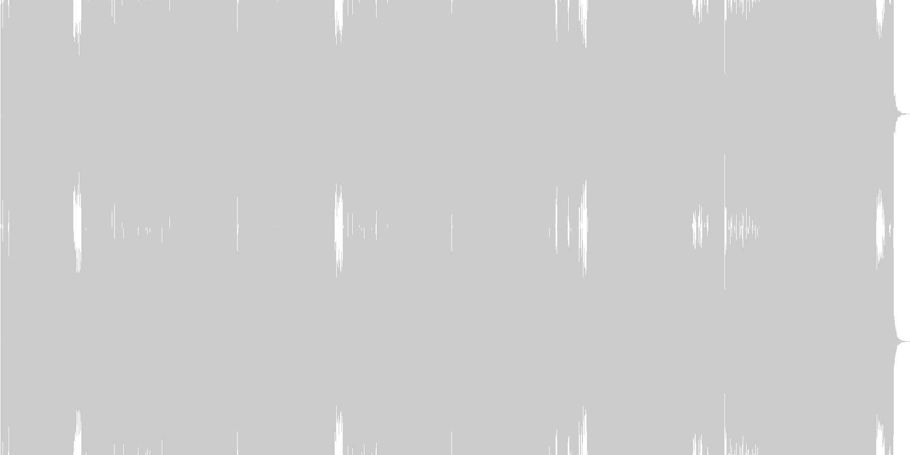 未再生の波形