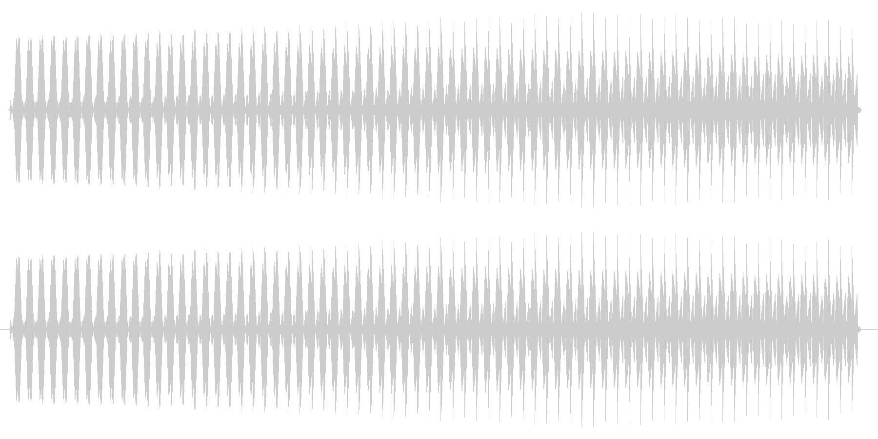 未再生の波形