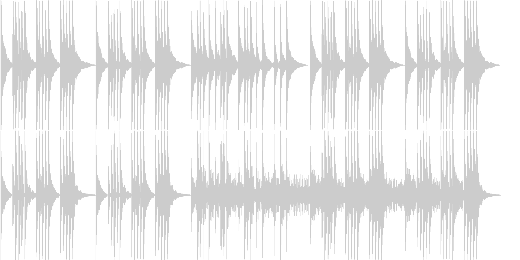 未再生の波形