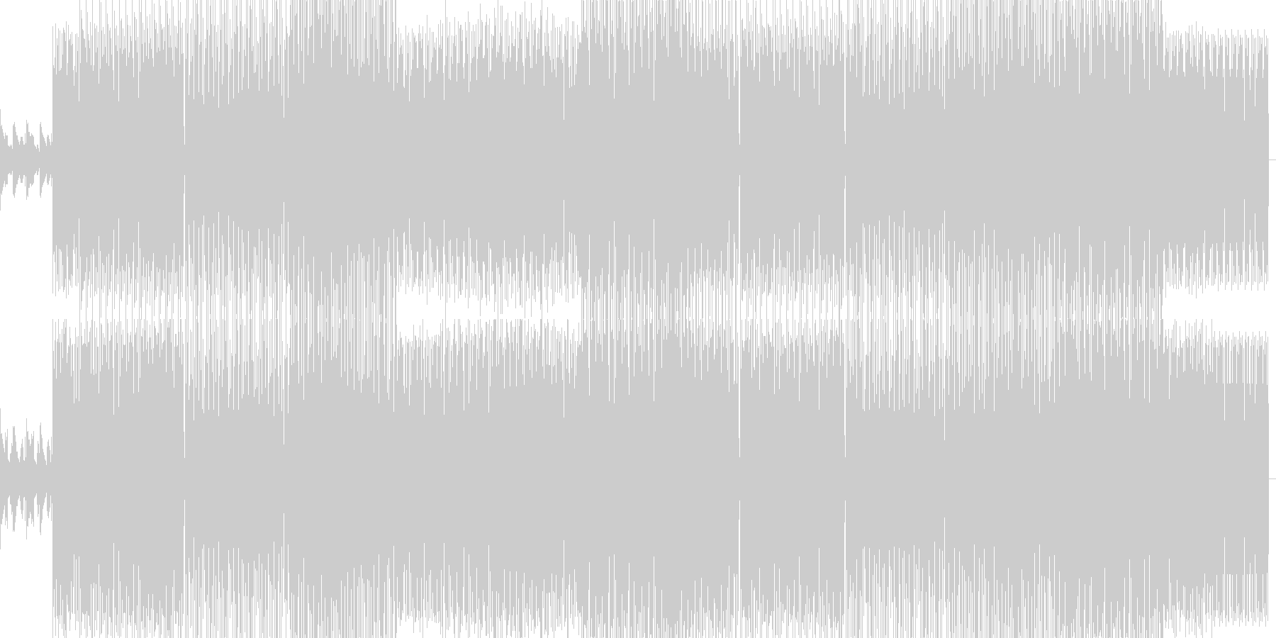 未再生の波形