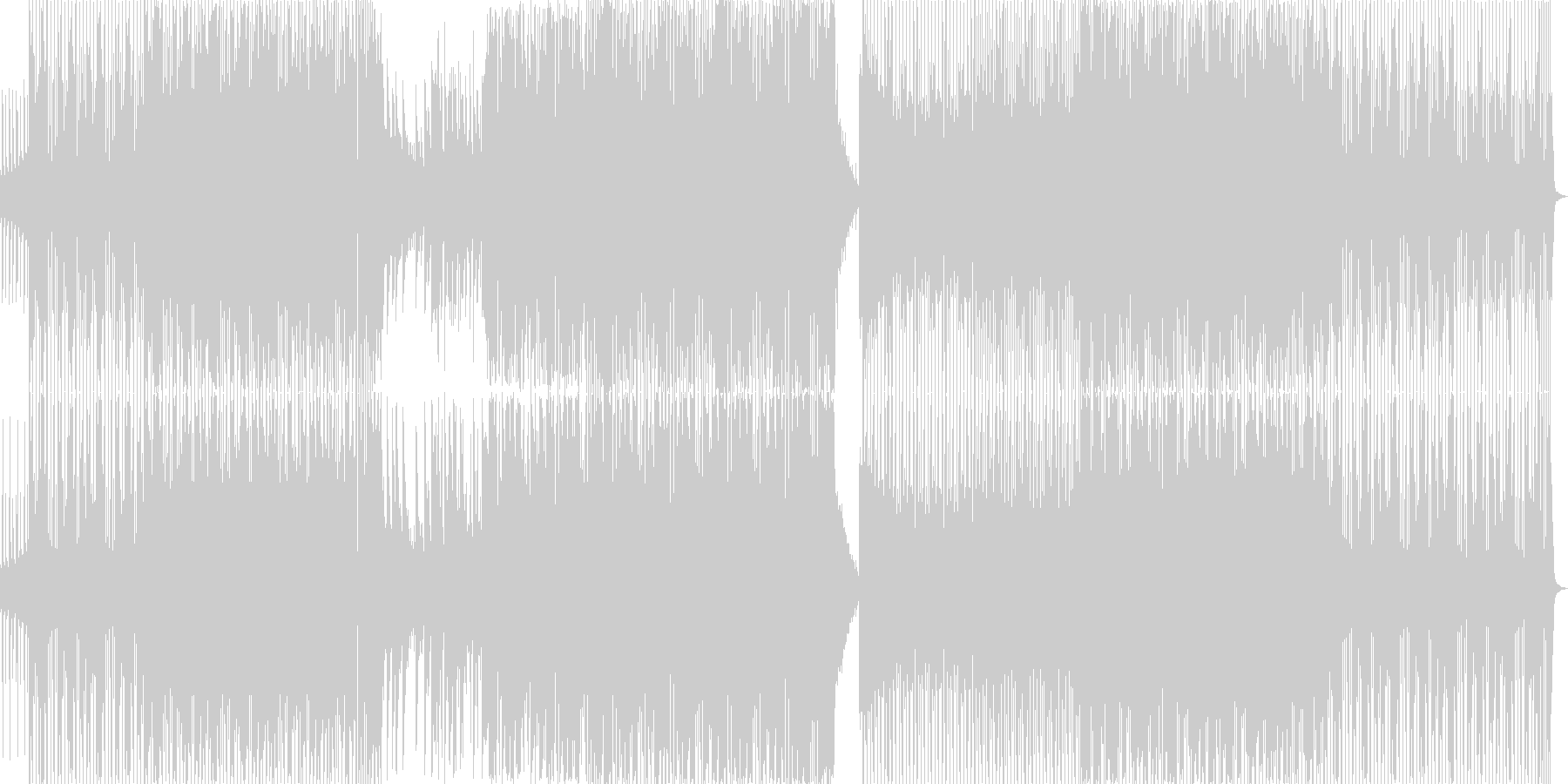 未再生の波形