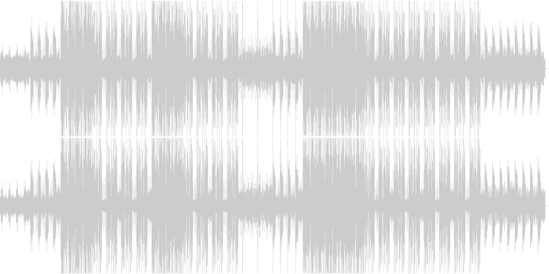 未再生の波形