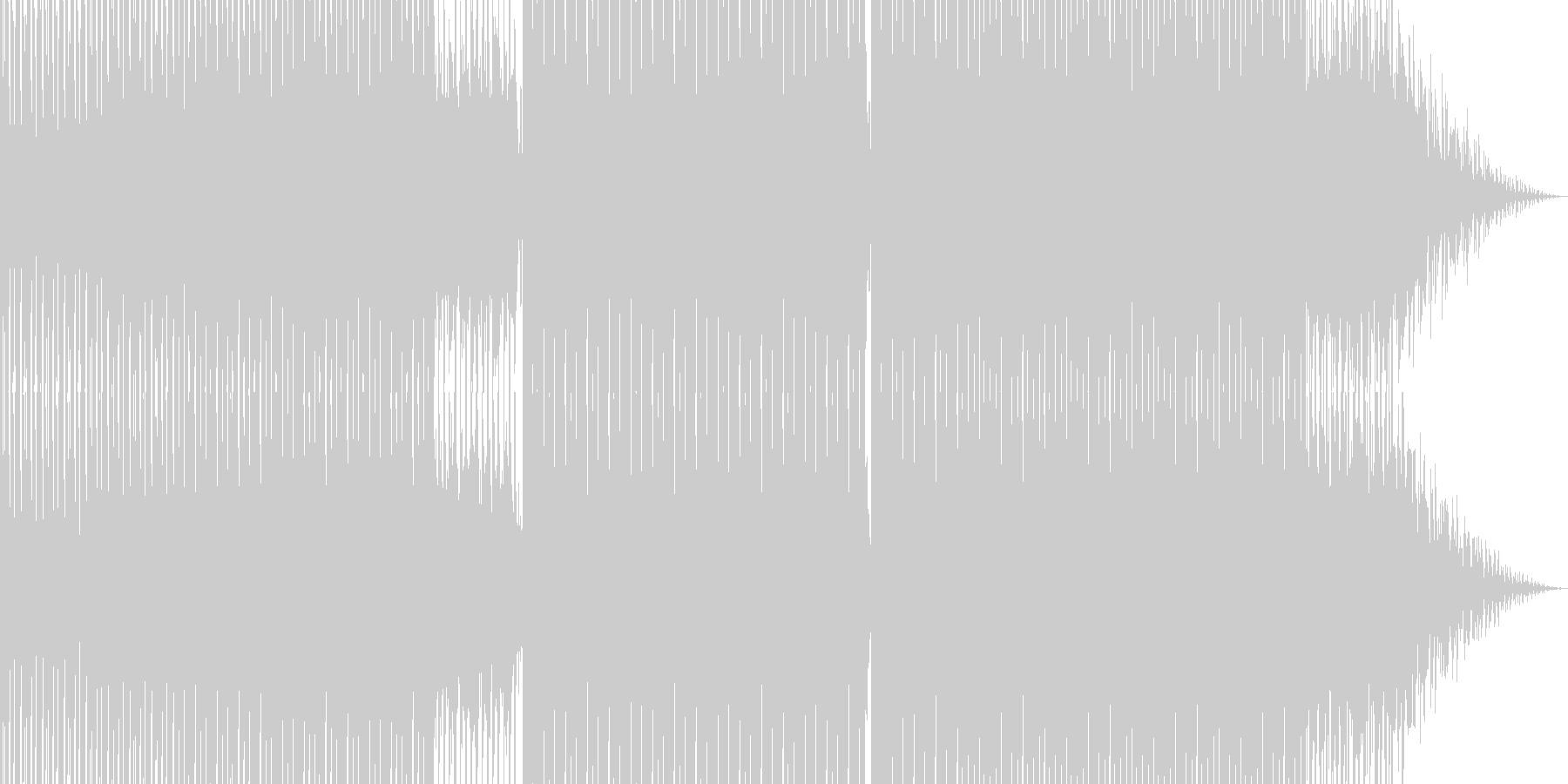 未再生の波形