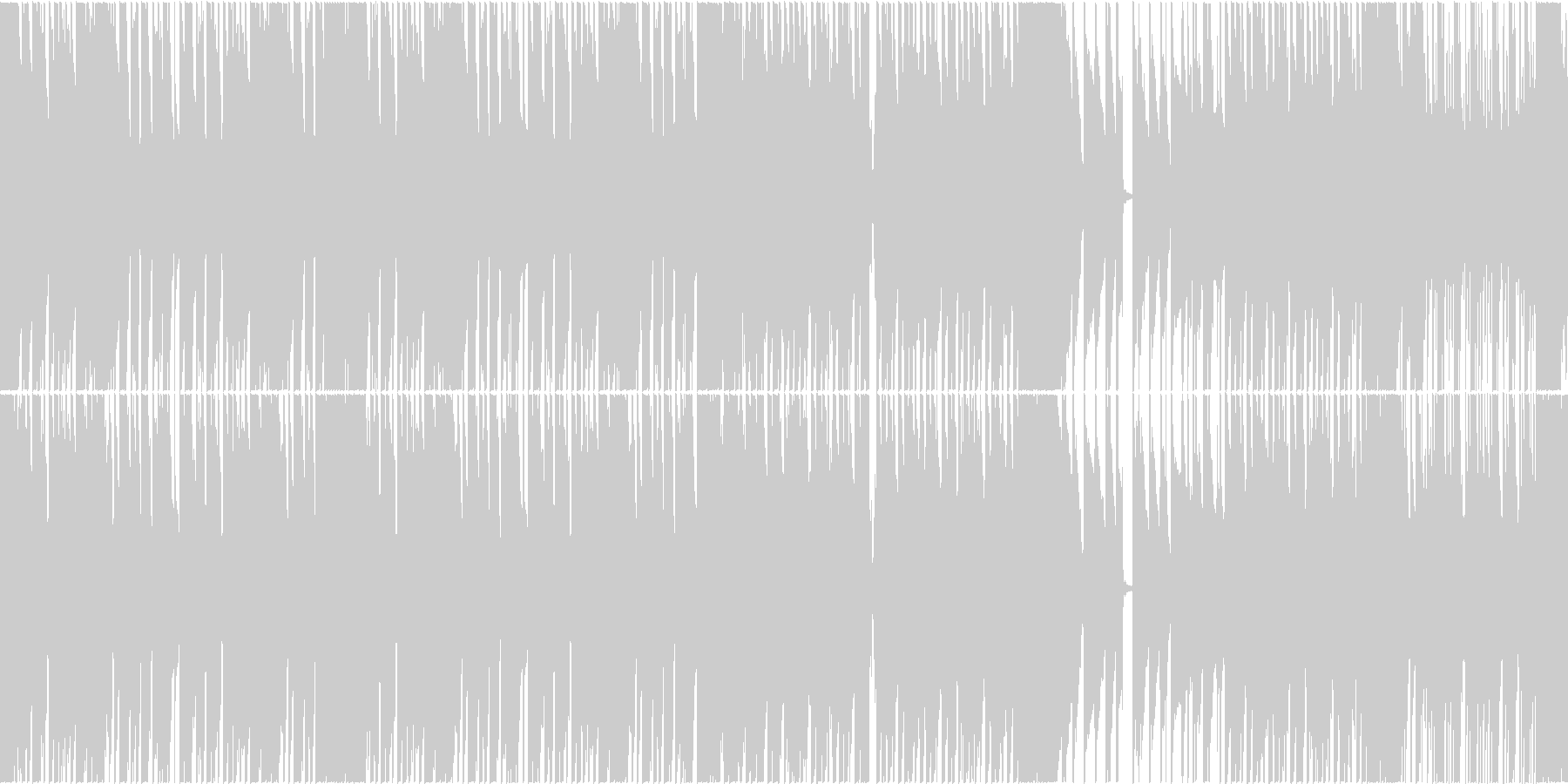 未再生の波形