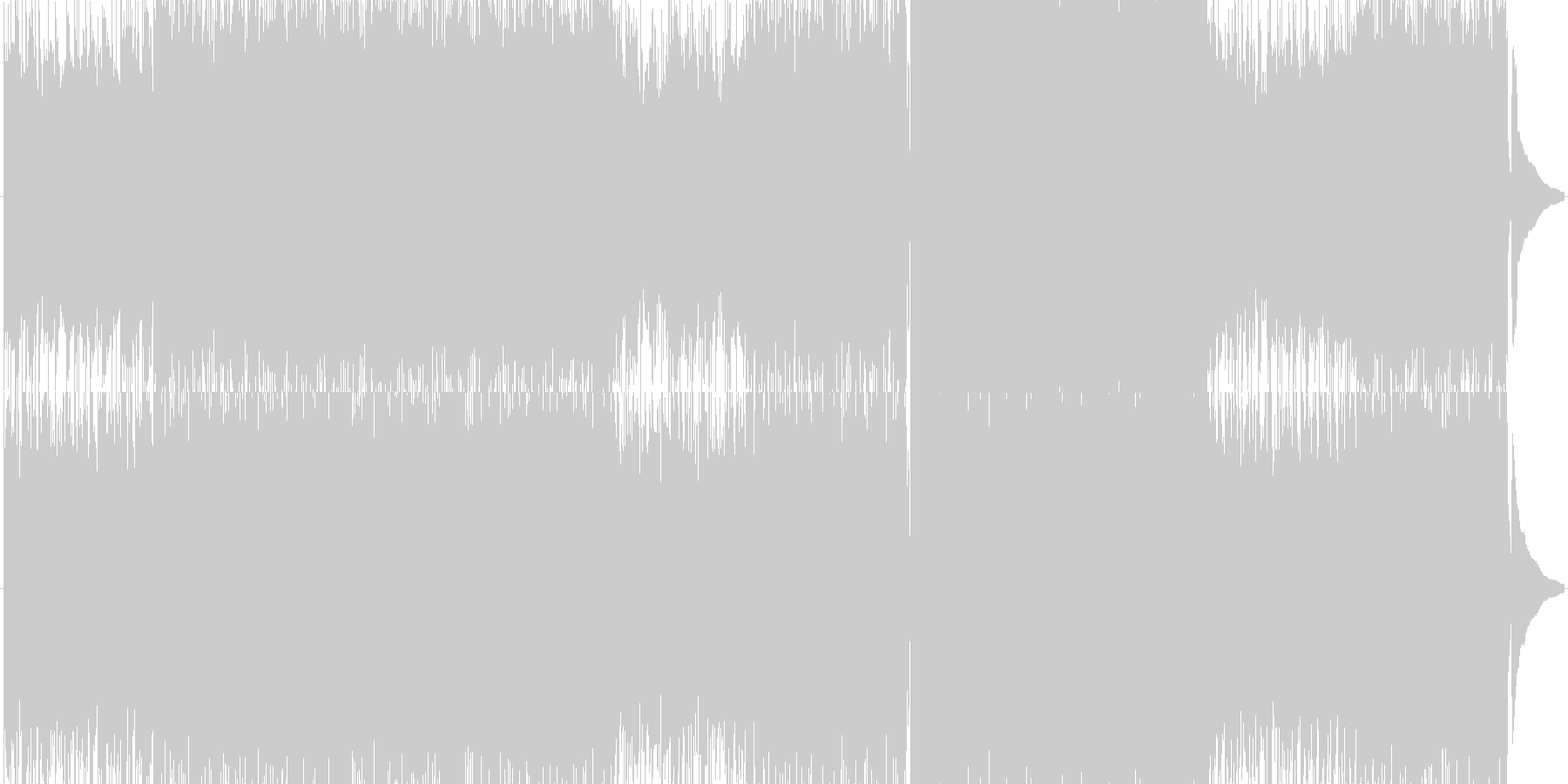 未再生の波形