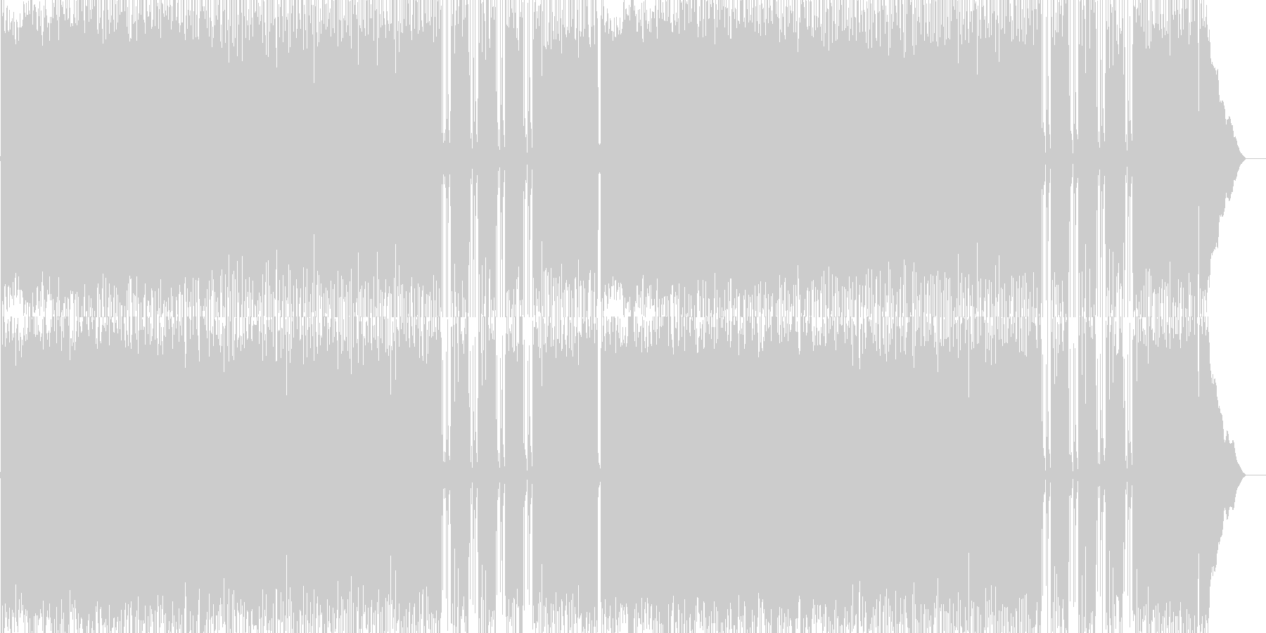 未再生の波形