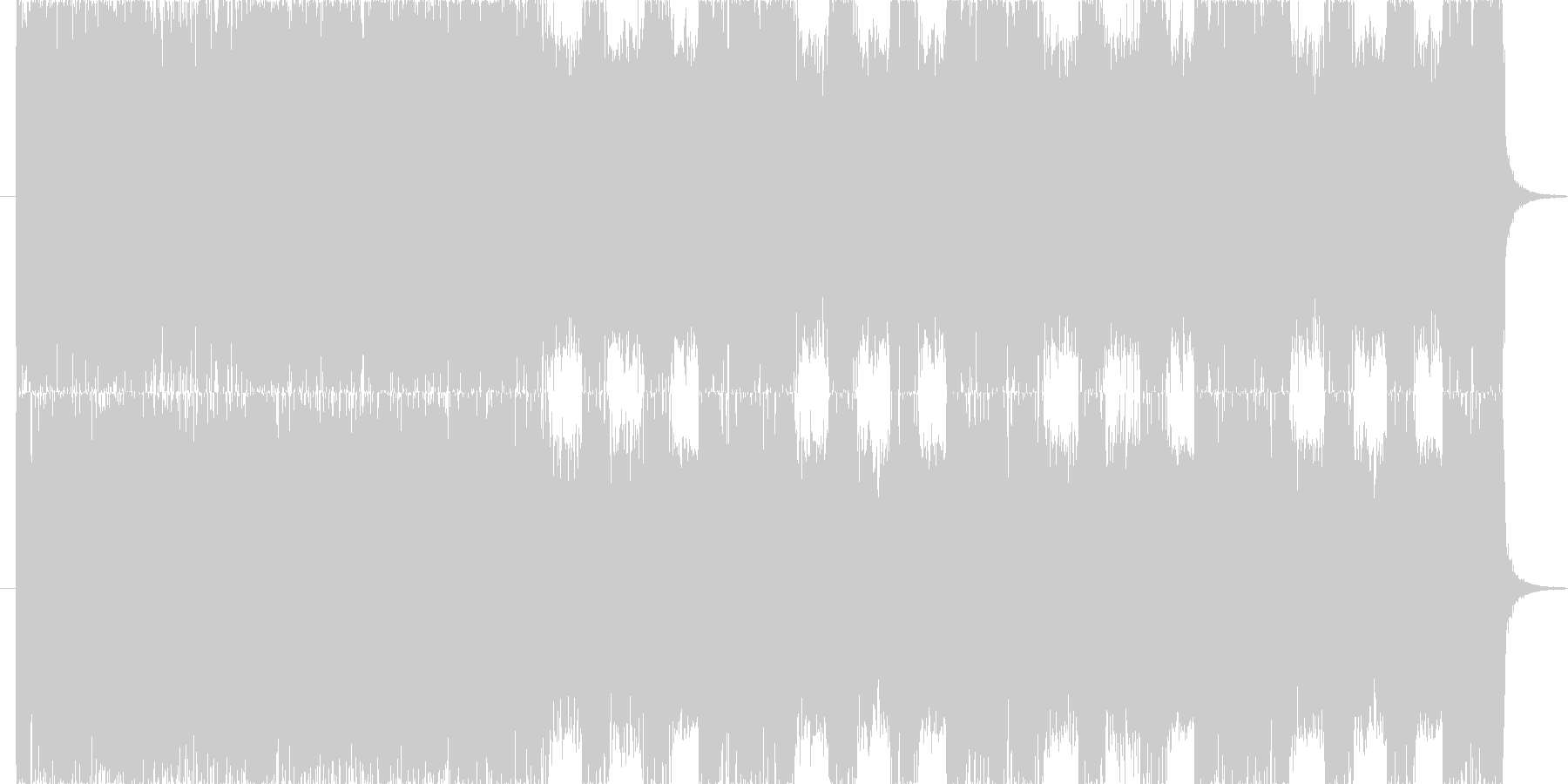 未再生の波形