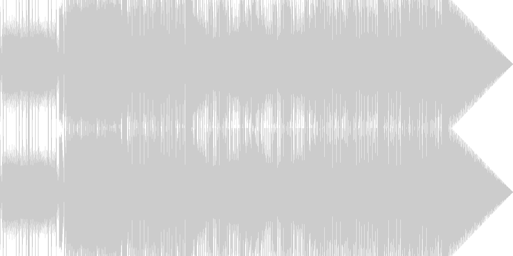 未再生の波形