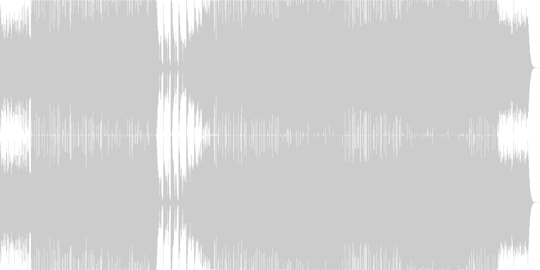 未再生の波形