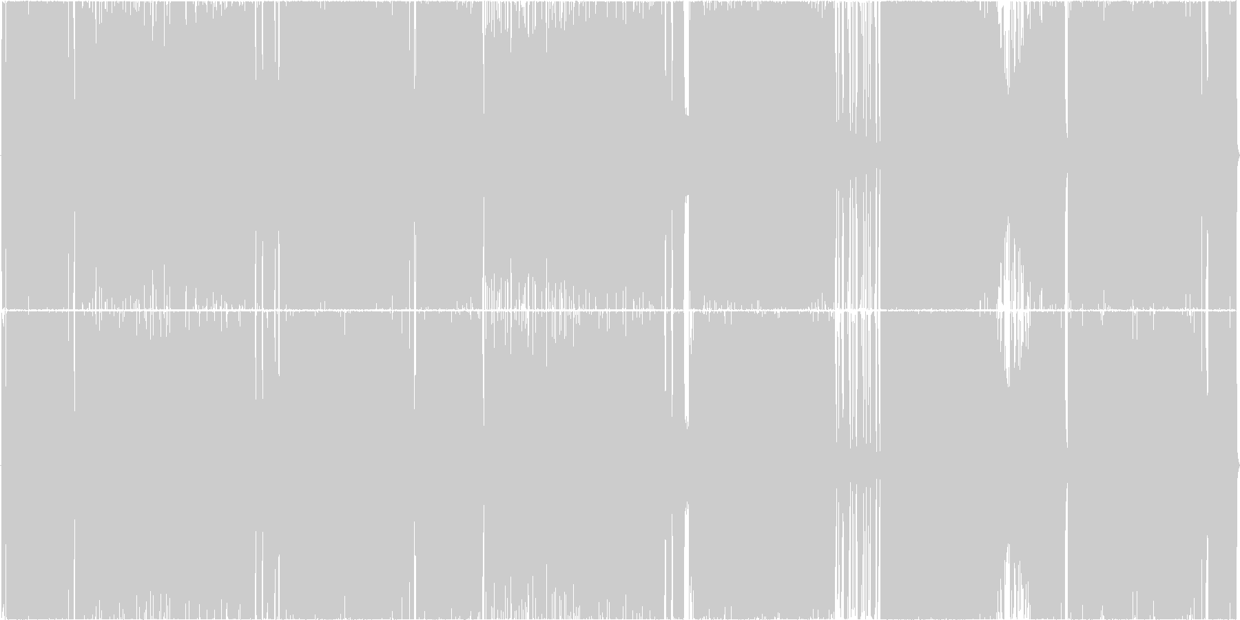 未再生の波形