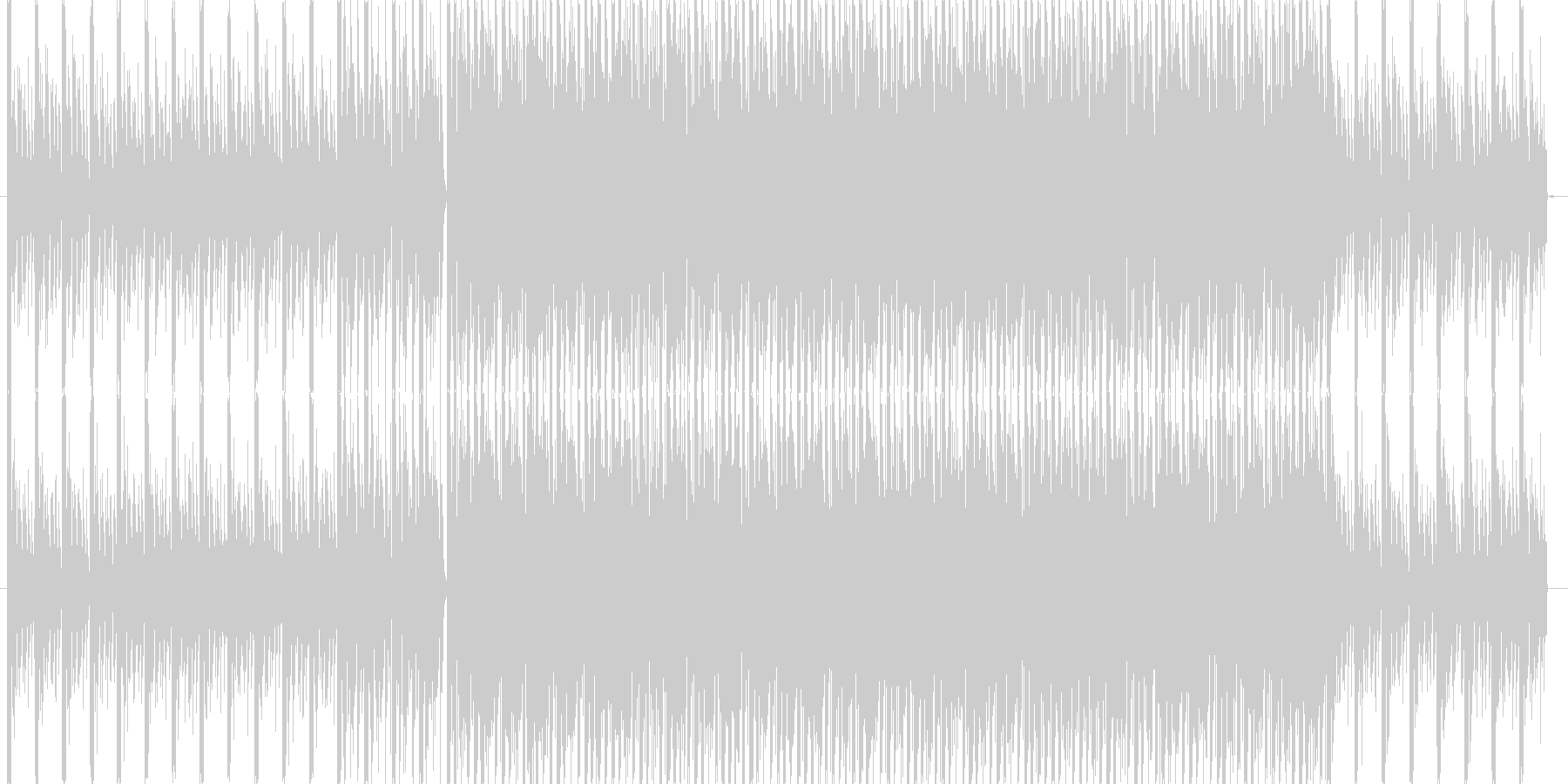 未再生の波形
