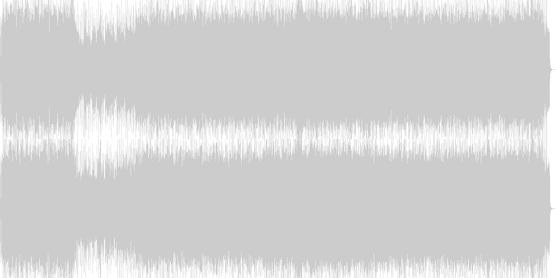 未再生の波形
