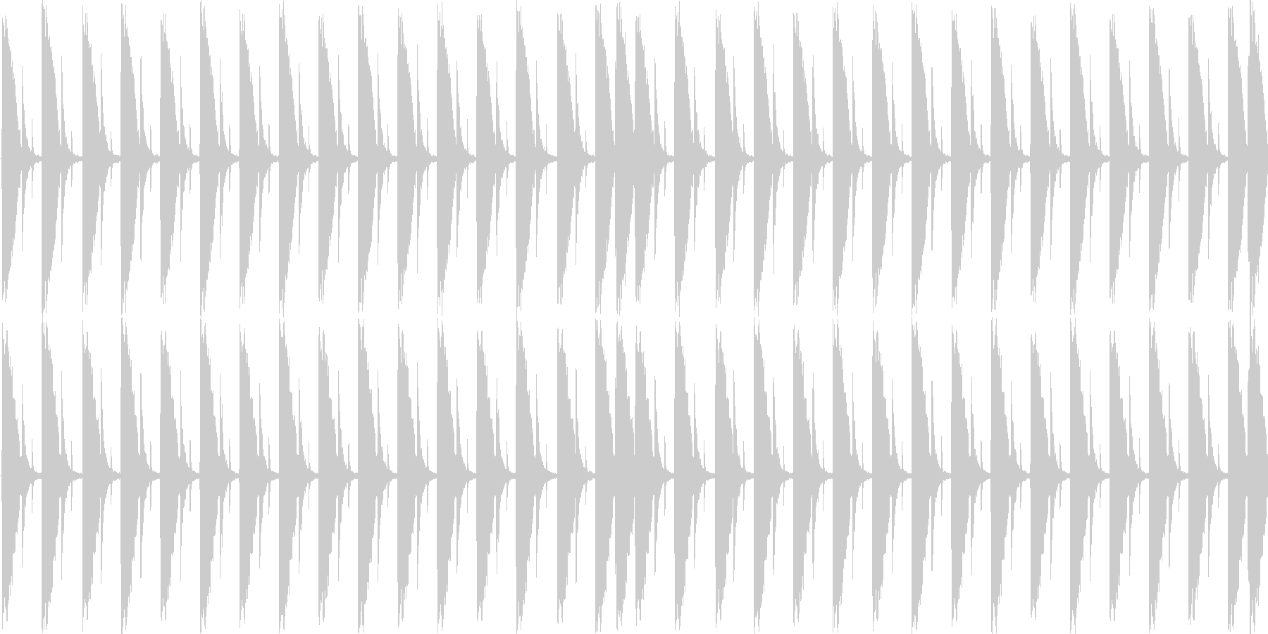 未再生の波形