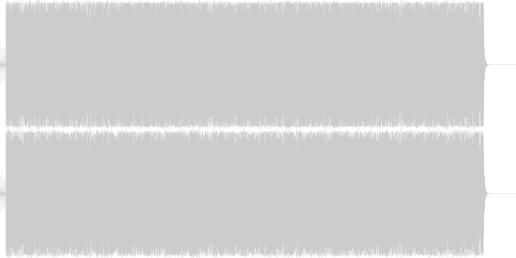 未再生の波形