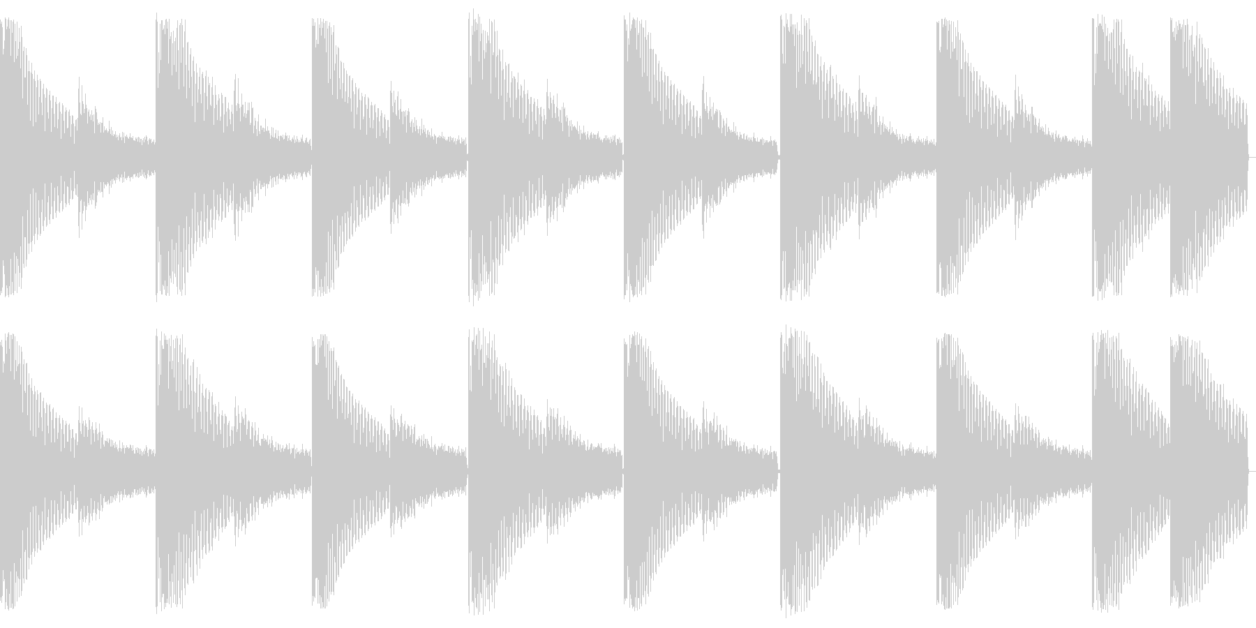 未再生の波形