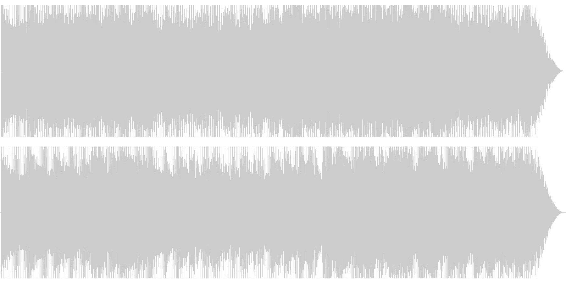 未再生の波形