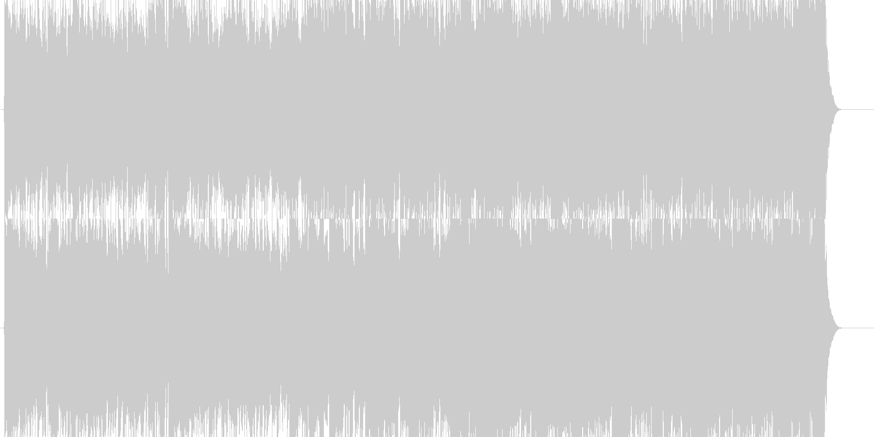 未再生の波形