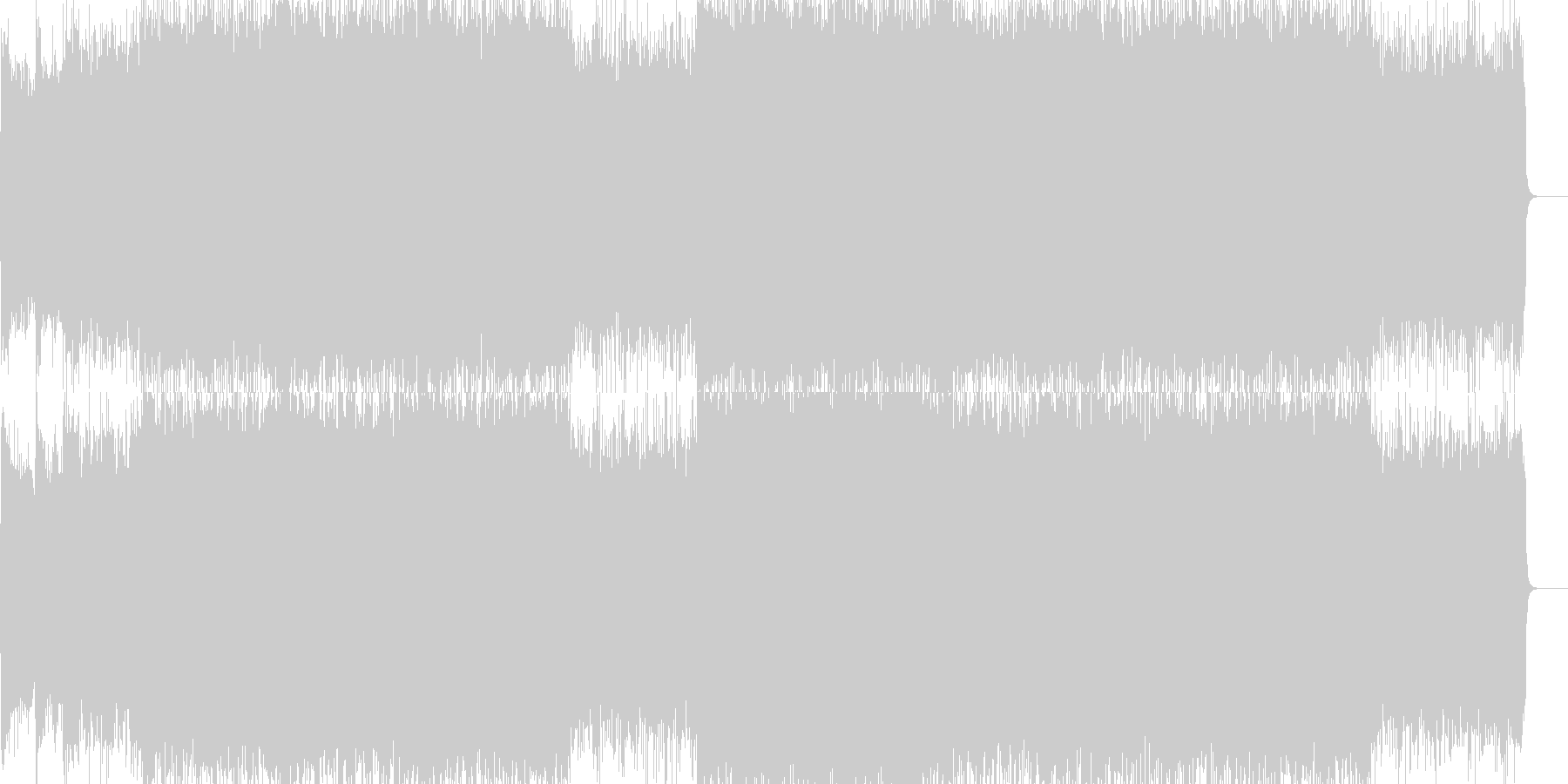 未再生の波形