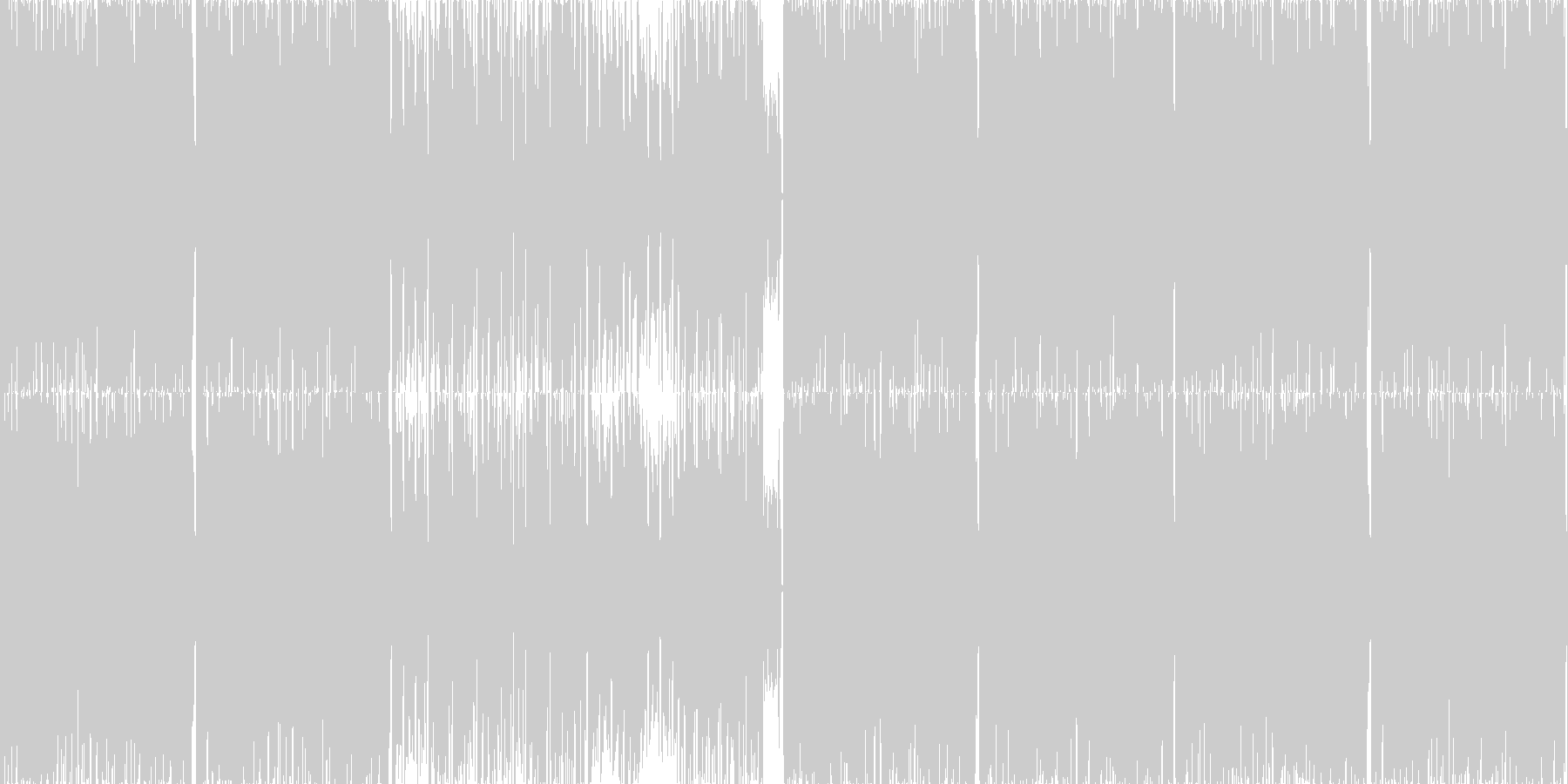 未再生の波形