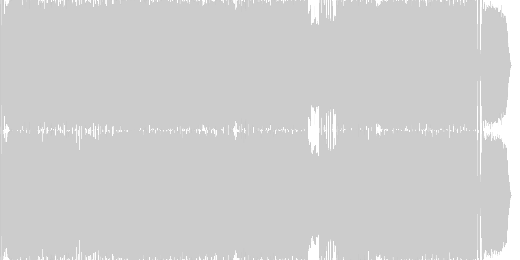 未再生の波形