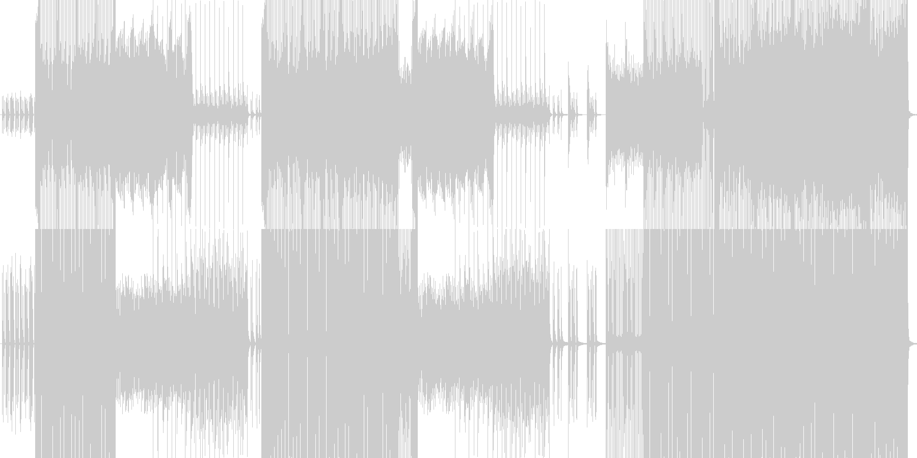 未再生の波形