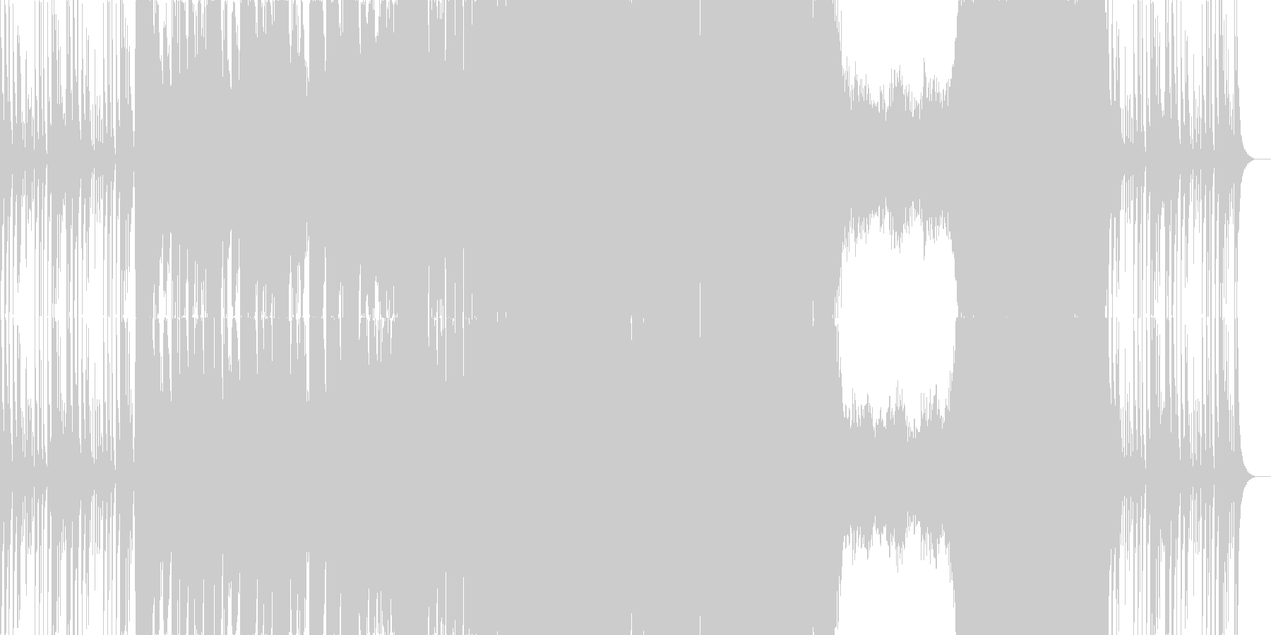 未再生の波形
