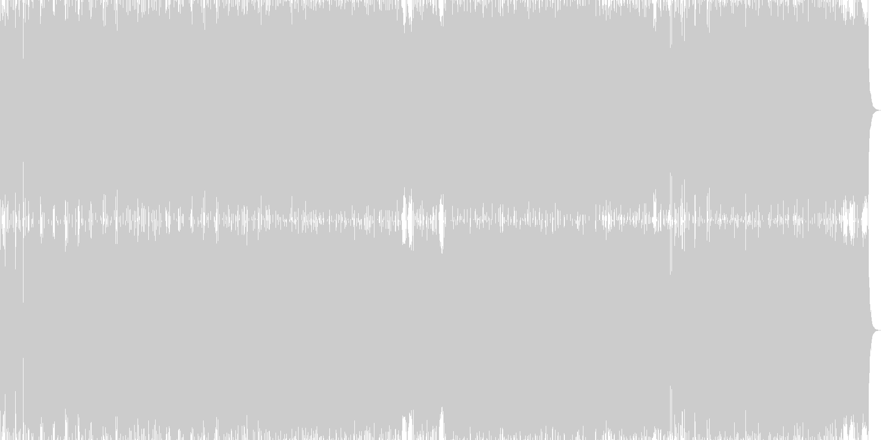 未再生の波形