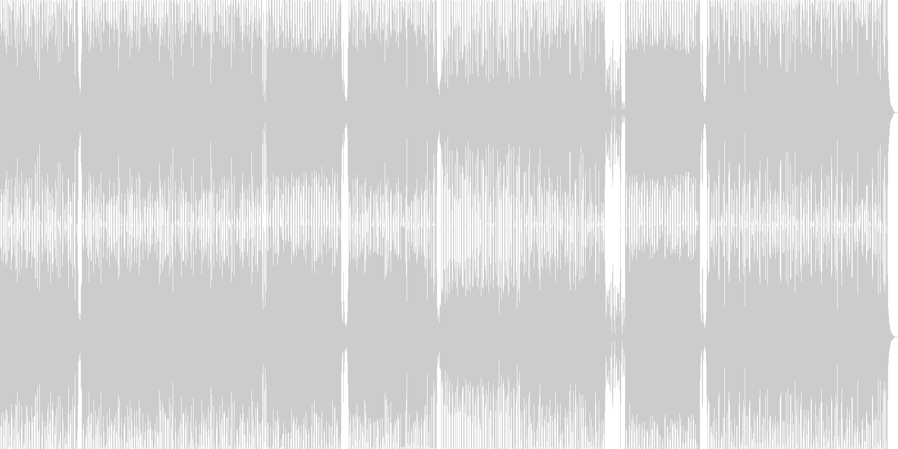 未再生の波形