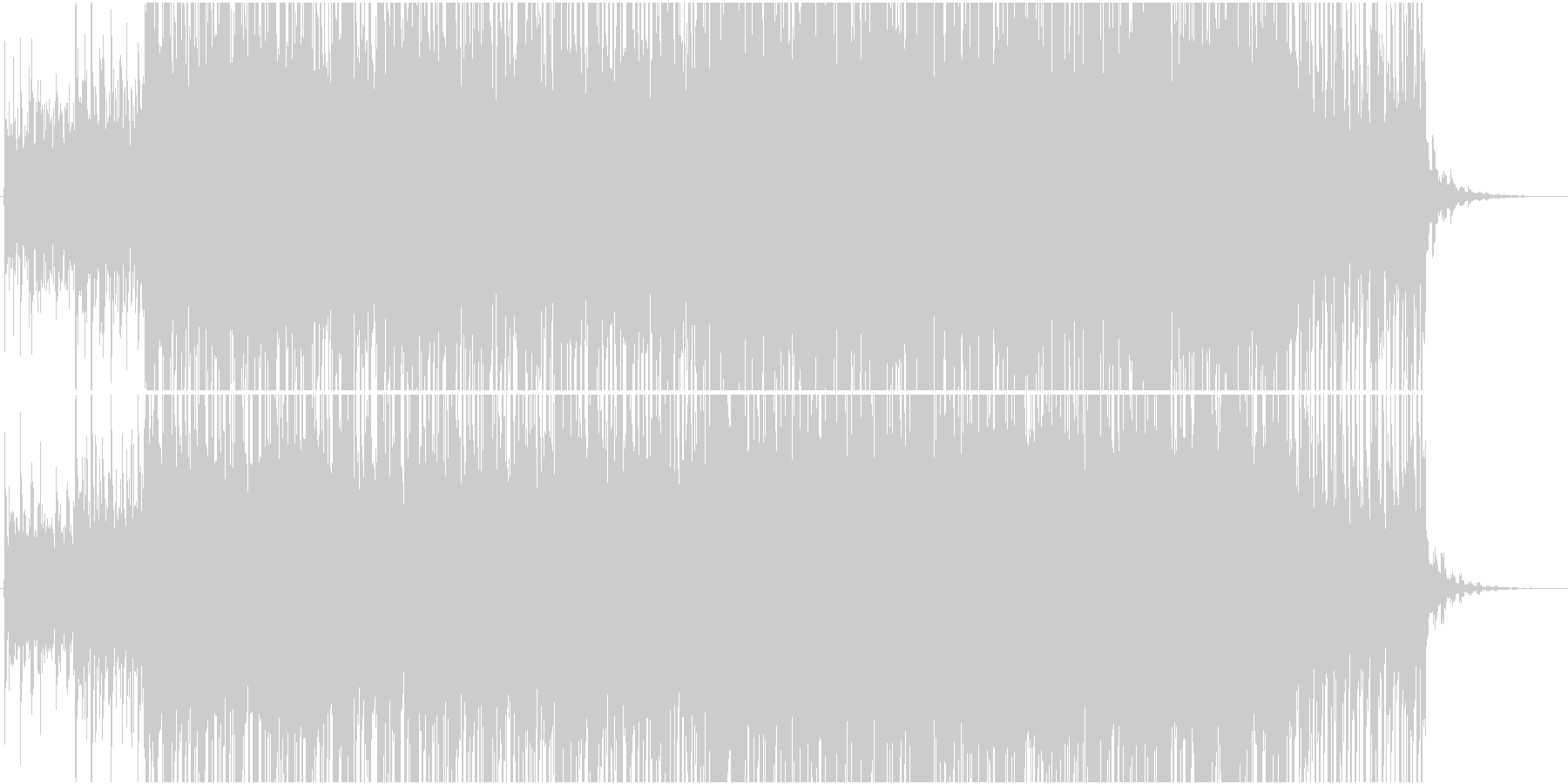 未再生の波形