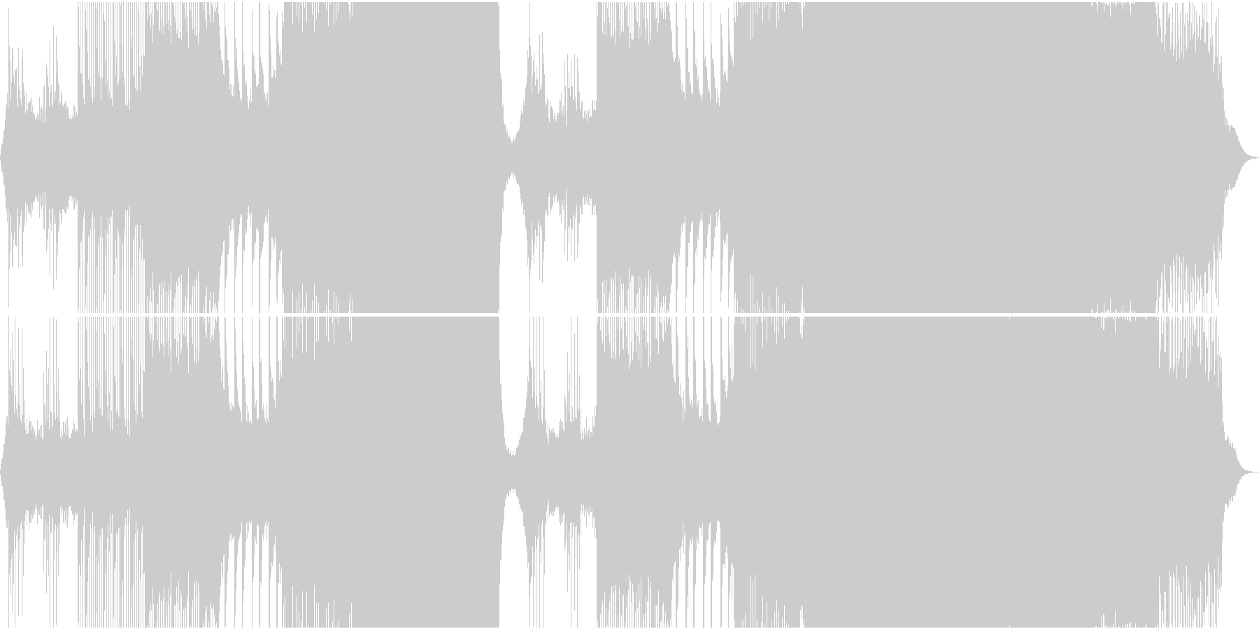 未再生の波形