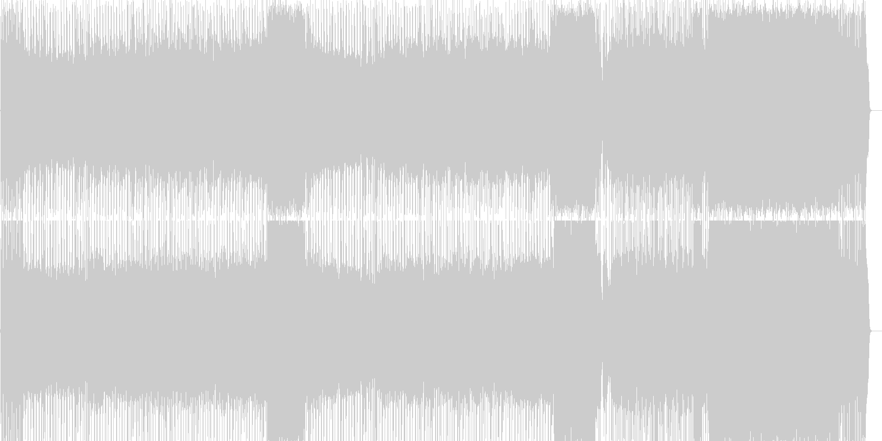 未再生の波形